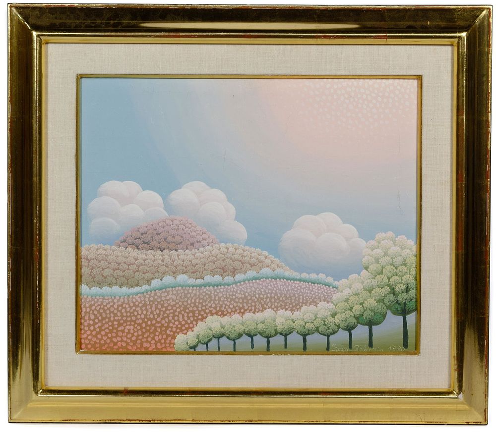 Lot 239: Ivan Rabuzin (Croatia, 1921-2008) Oil on Canvas