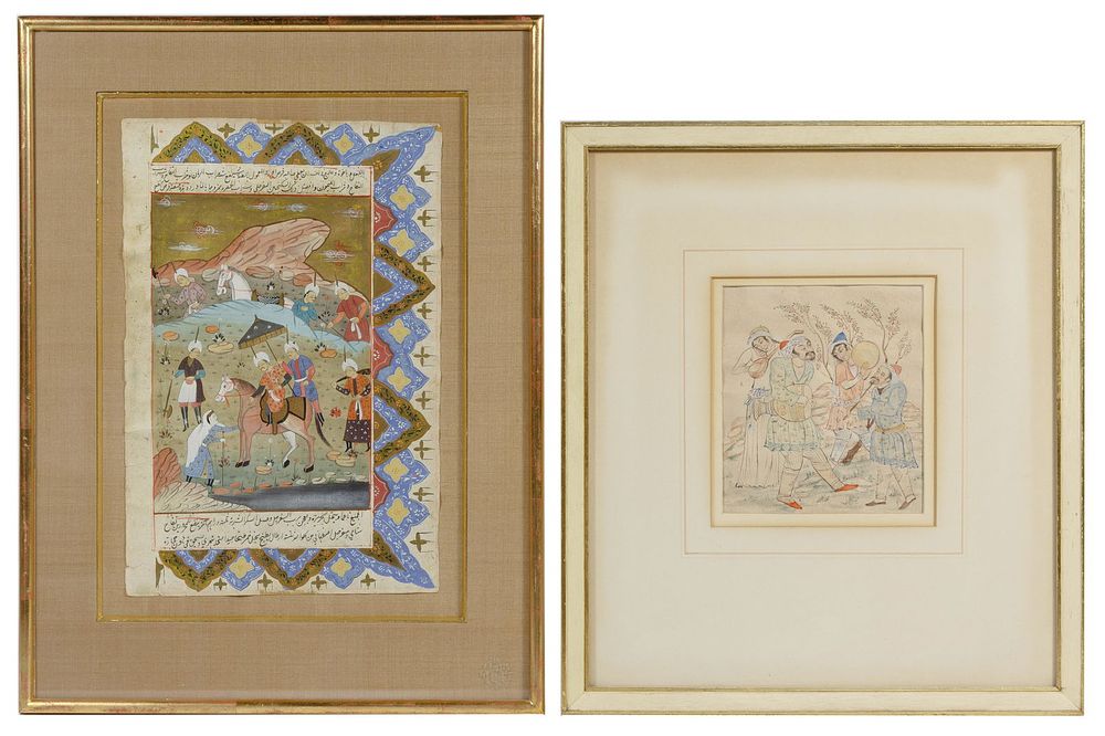 Lot 262: Indo-Persian Gouaches on Paper
