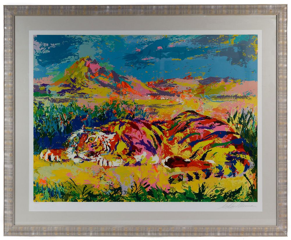 Lot 296: LeRoy Neiman (American, 1921-2012) 'Delacroix's Tiger'