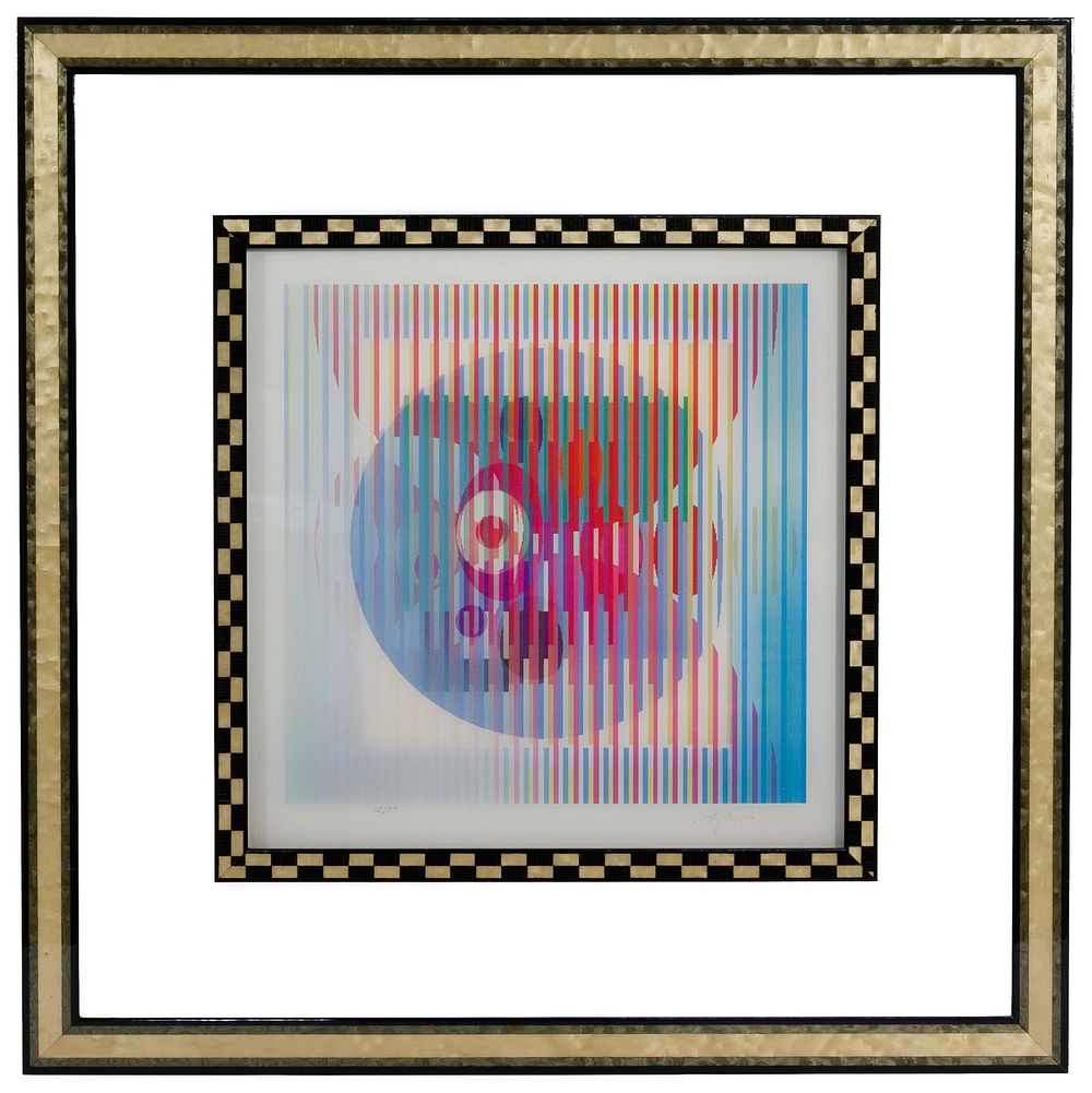 Lot 303: Yaacov Agam (Israeli, b.1928) 'Inner Love' Agamograph