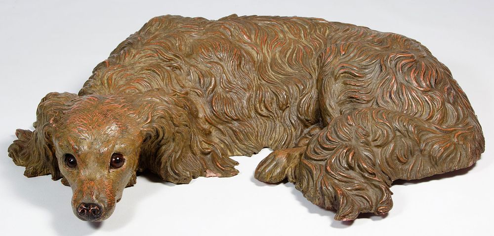 Lot 354: Terra Cotta Cocker Spaniel
