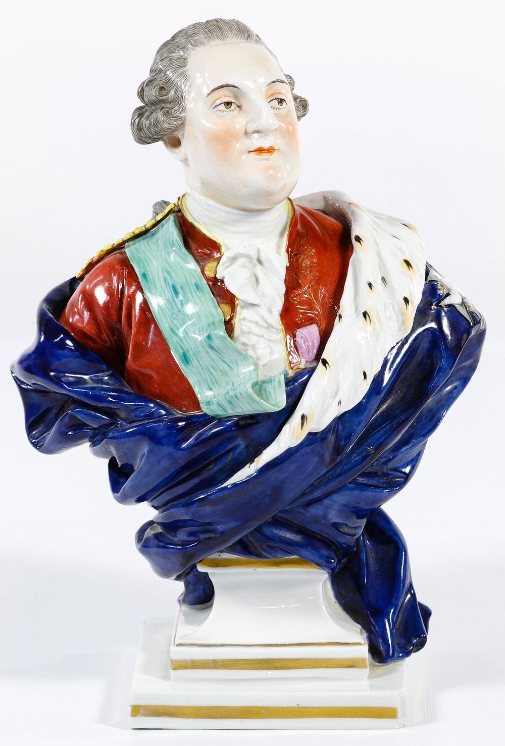 Lot 360: Dresden Porcelain Bust