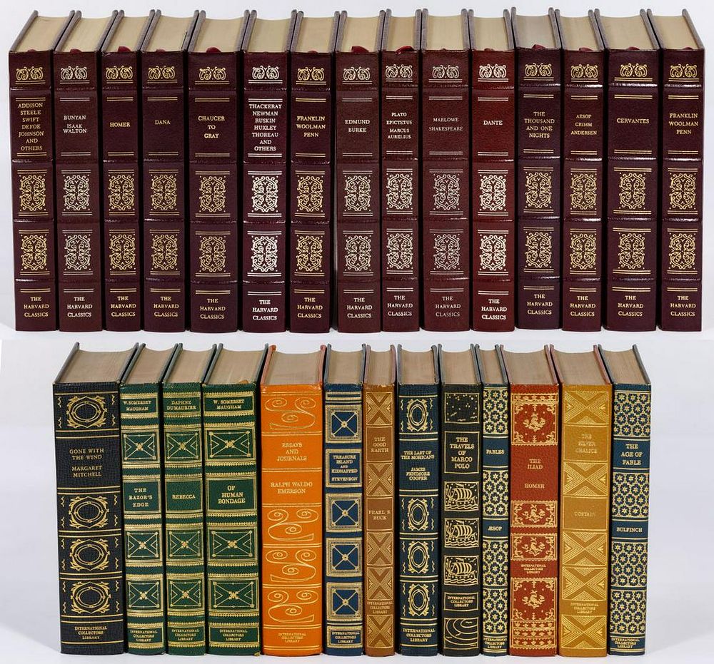 Lot 366: Leather Bound Book Assortment