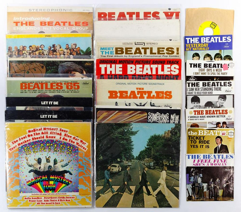 Lot 394: Beatles Record Assortment