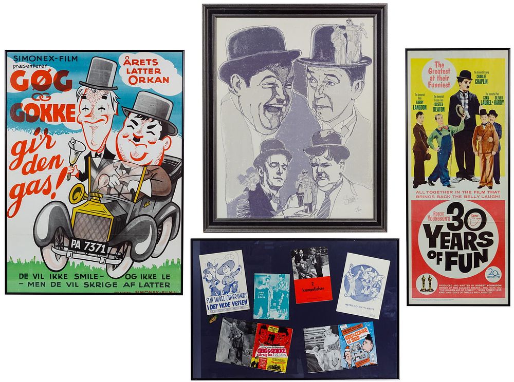 Lot 398: Laurel and Hardy Ephemera Assortment