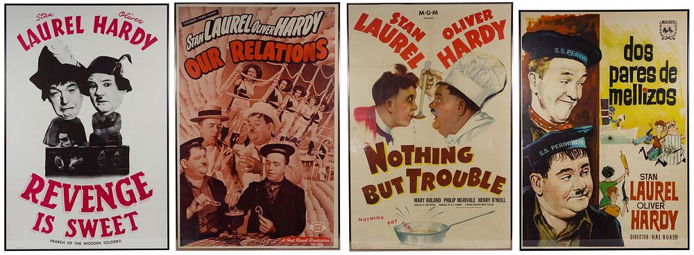Lot 401: Laurel and Hardy Poster Assortment
