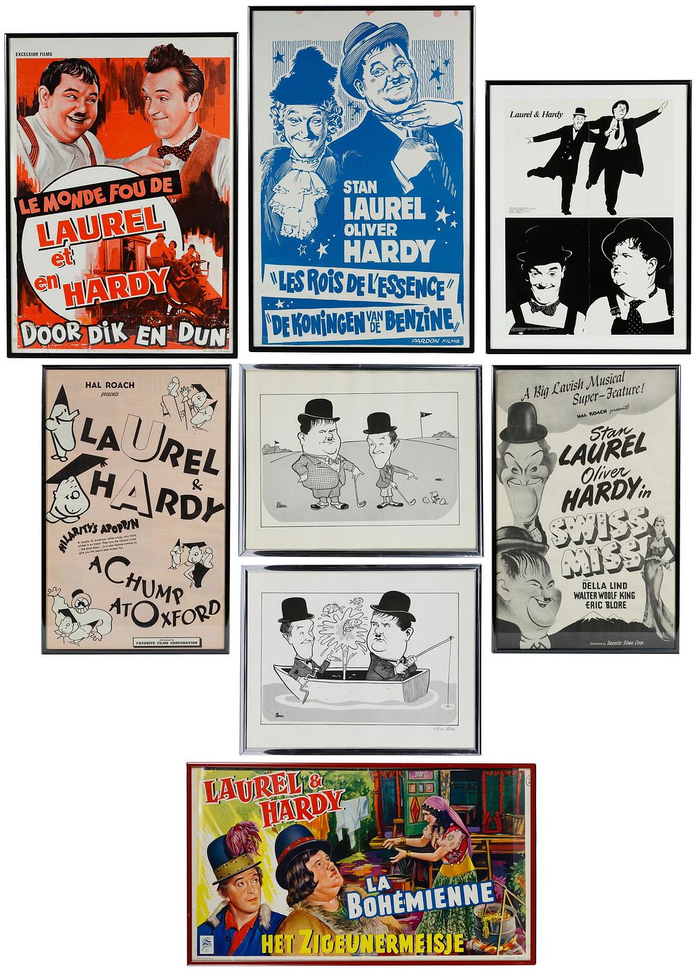 Lot 402: Laurel and Hardy Poster Assortment