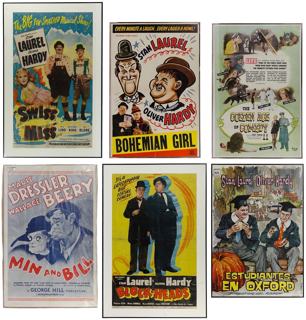 Lot 403: Laurel and Hardy Poster Assortment