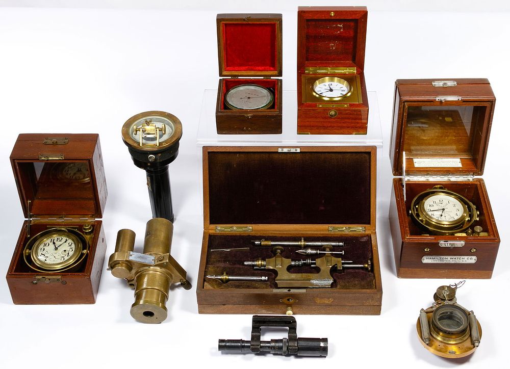 Lot 413: Maritime Instrument Assortment
