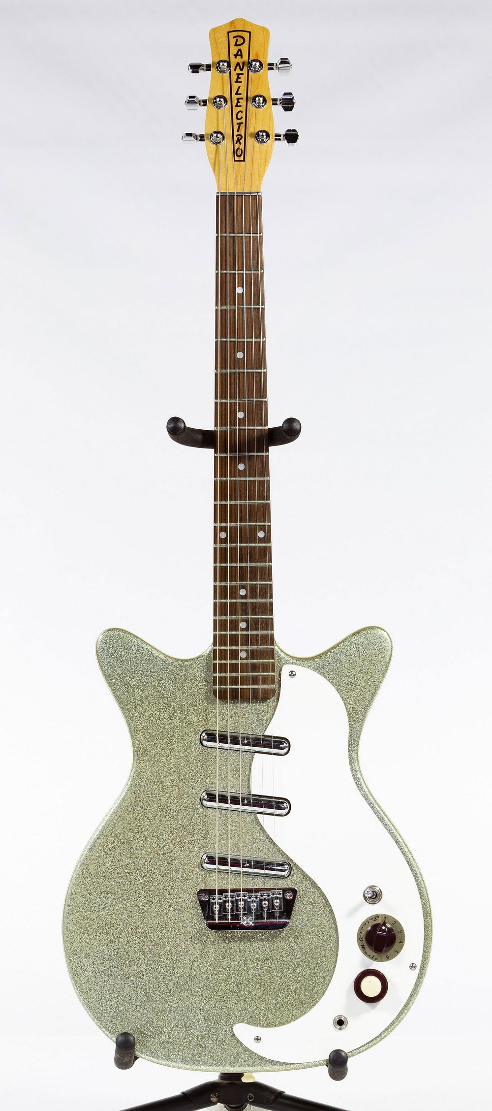 Lot 428: Danelectro DC3 Silver Sparkle Electric Guitar