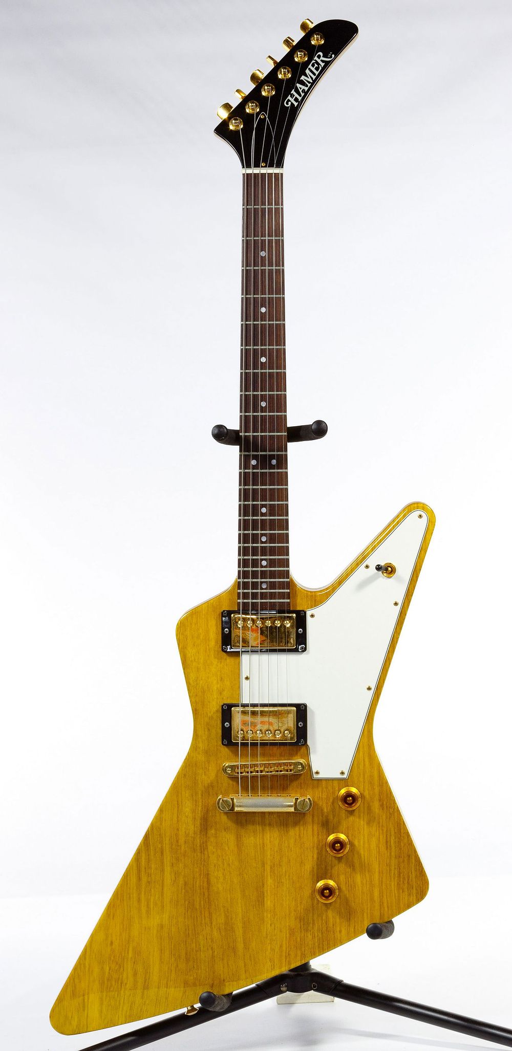 Lot 465: Hamer 1996 Korina Standard Explorer Guitar