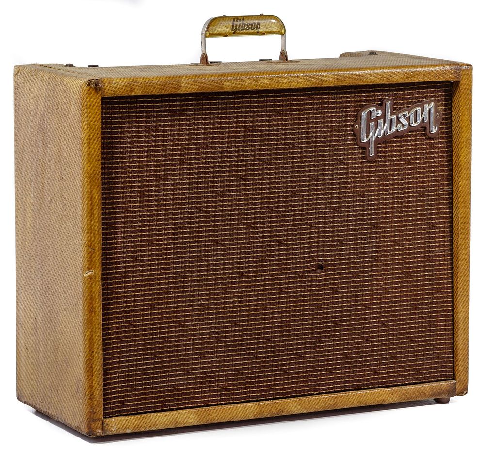 Lot 498: Gibson 1961 Tweed Maestro Deluxe Reverb-Echo Amplifier