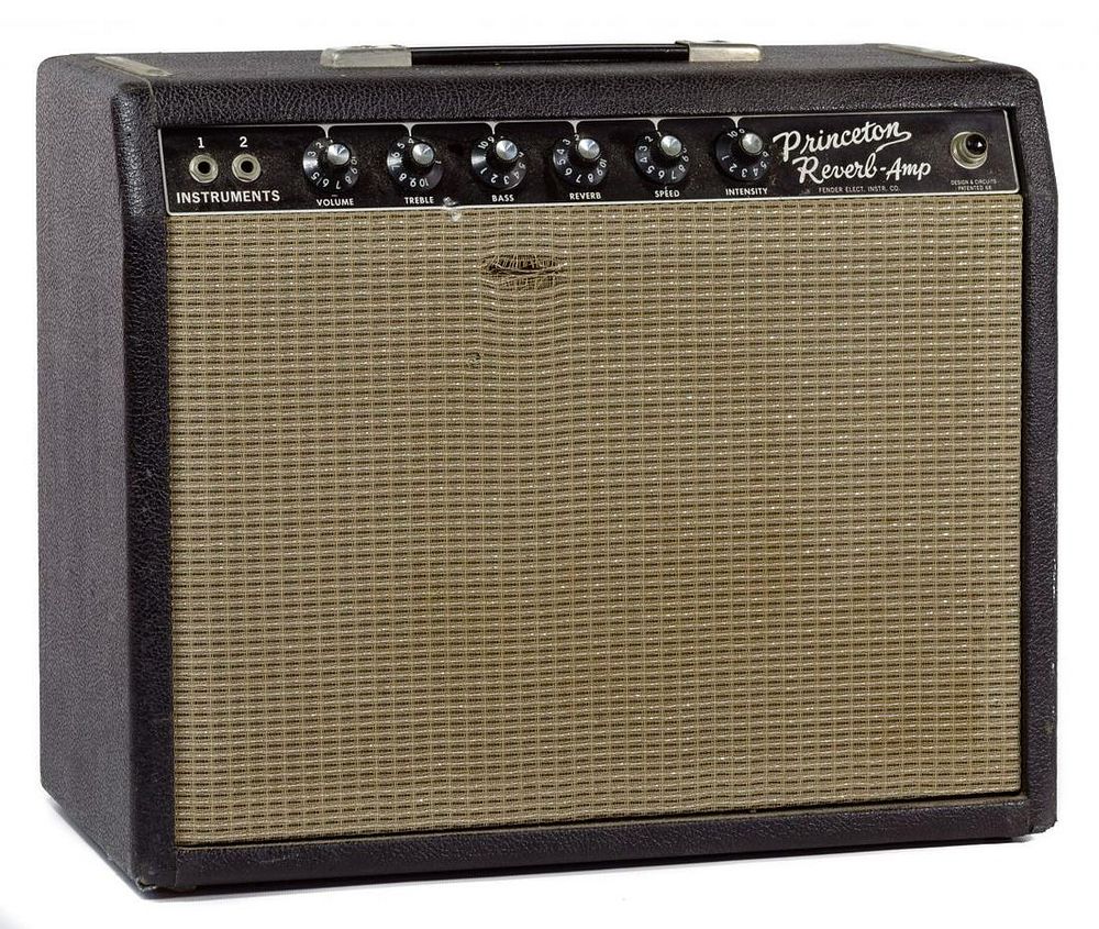 Lot 504: Princeton Black Tweed Reverb-Amp Amplifier