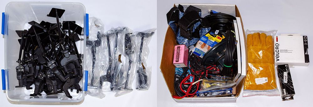 Lot 518: Guitar Hanger and Accessory Assortment
