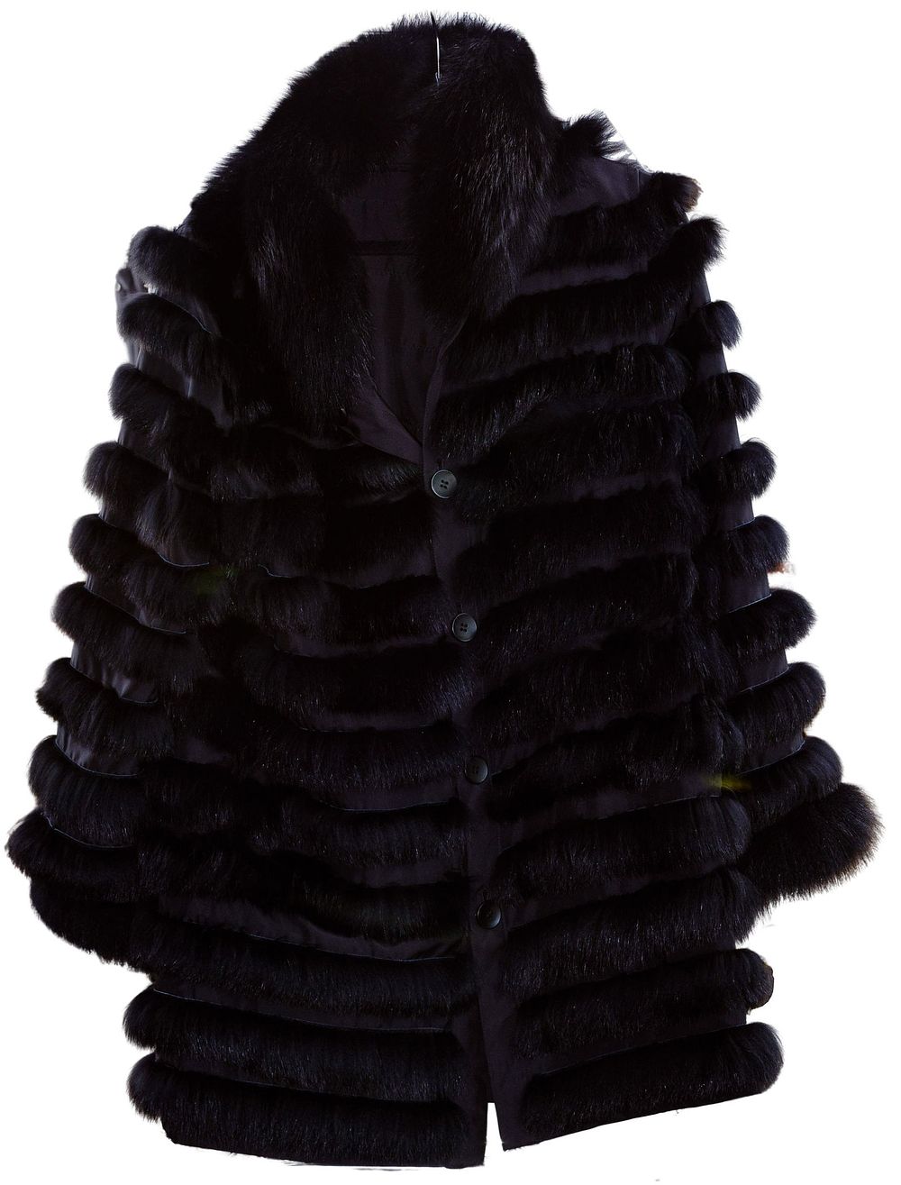 Lot 525: Blue Fox and Silk Jacket