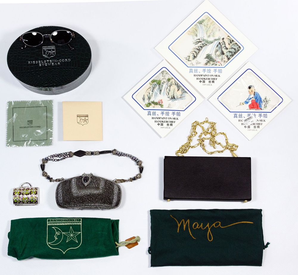 Lot 533: Kieselstein-Cord Sunglasses and Purse