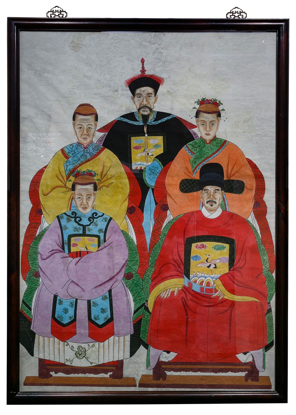 Lot 168: Asian Gouache on Rice Paper Painting