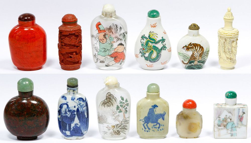 Lot 185: Snuff Bottle Assortment