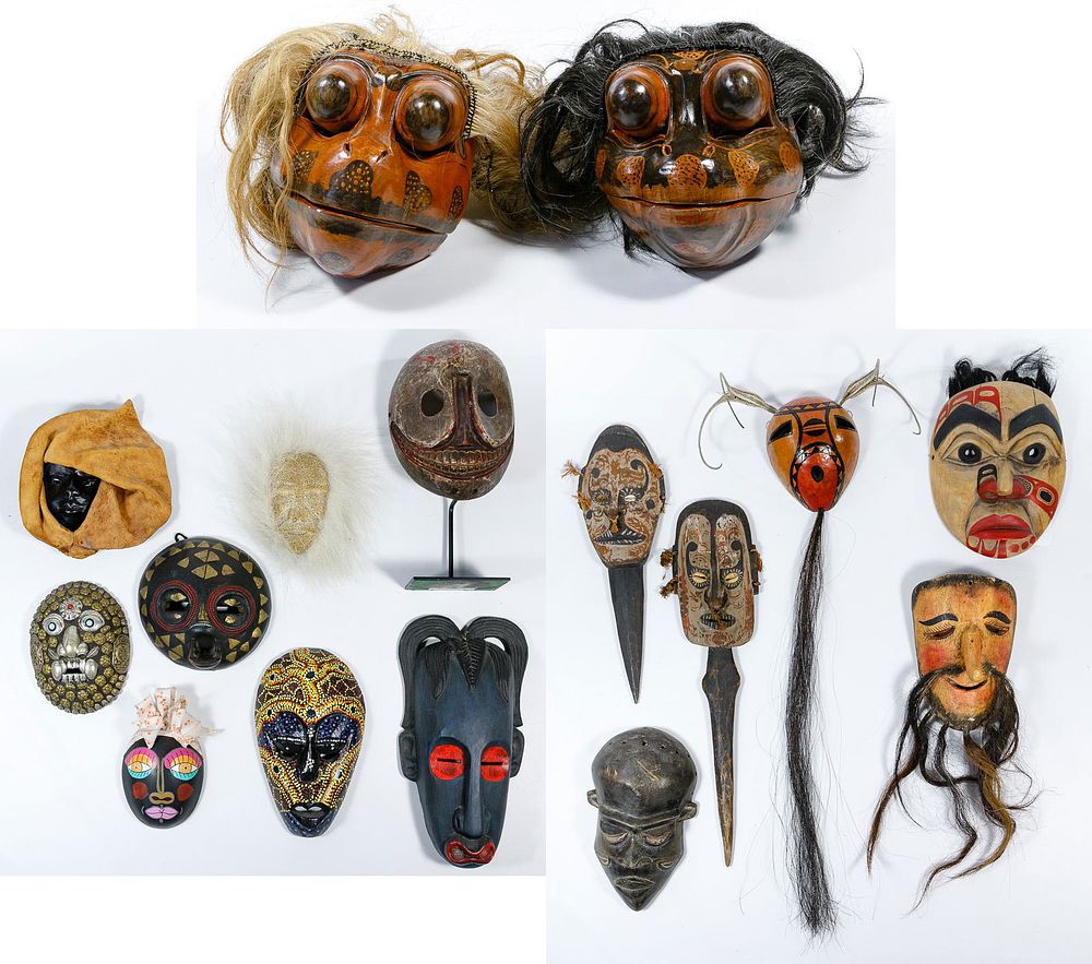 Lot 214: Tribal Mask Assortment