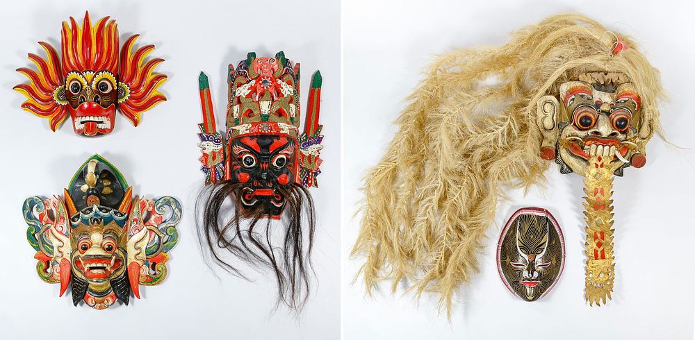Lot 216: Indonesian Mask Assortment