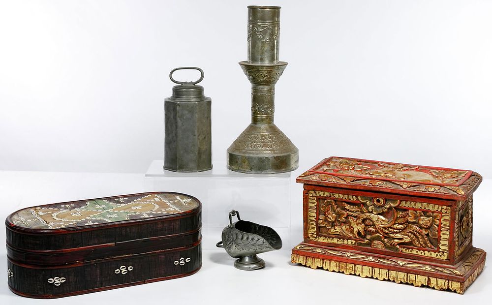 Lot 217: Multi-Cultural Decorative Object Assortment