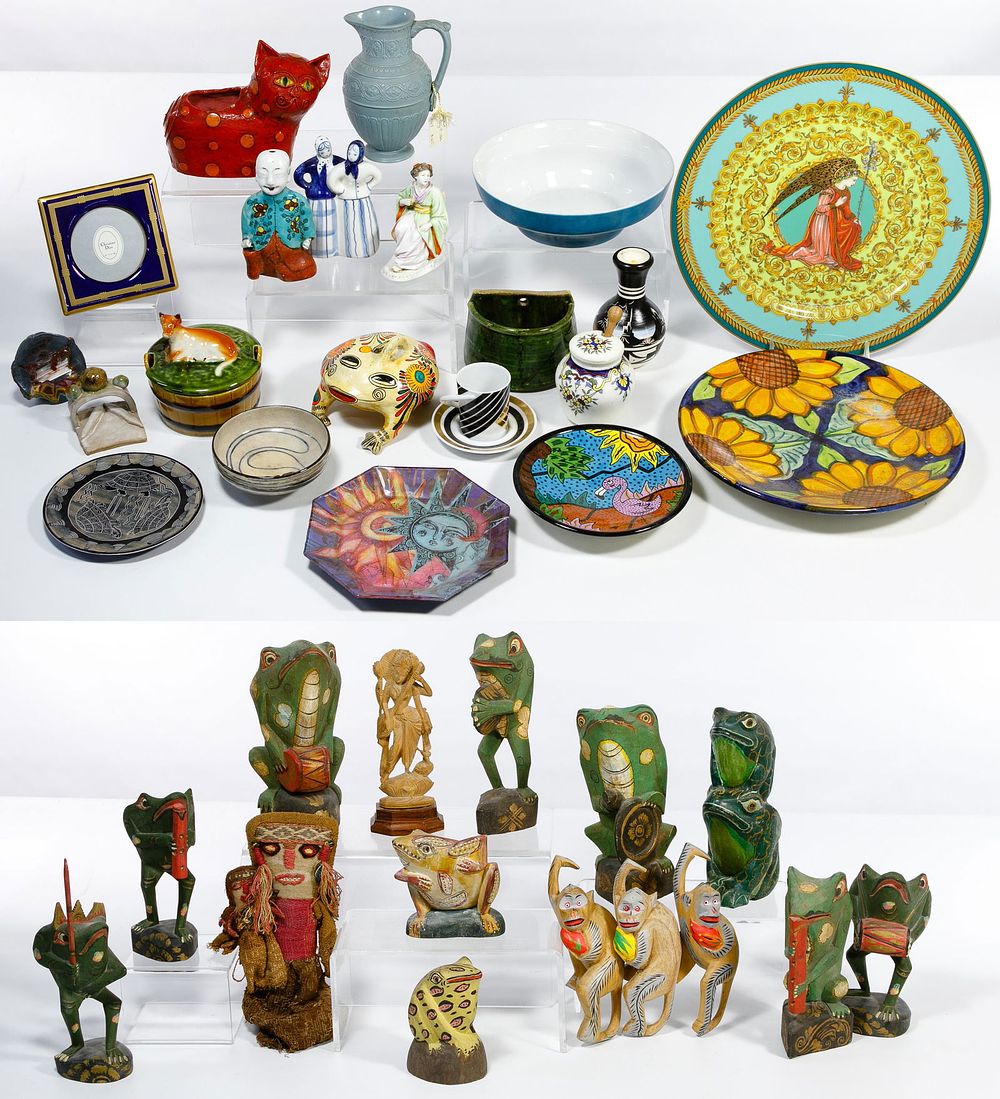 Lot 219: Multi-Cultural Decorative Object Assortment