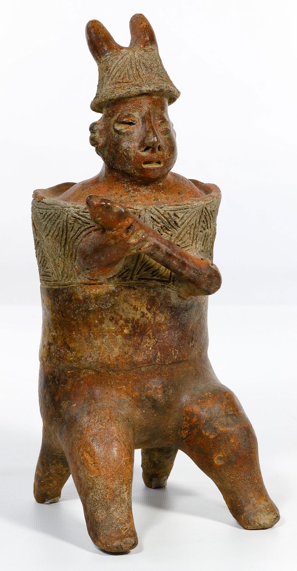 Lot 230: Pre-Columbian Nayarit Warrior Figure