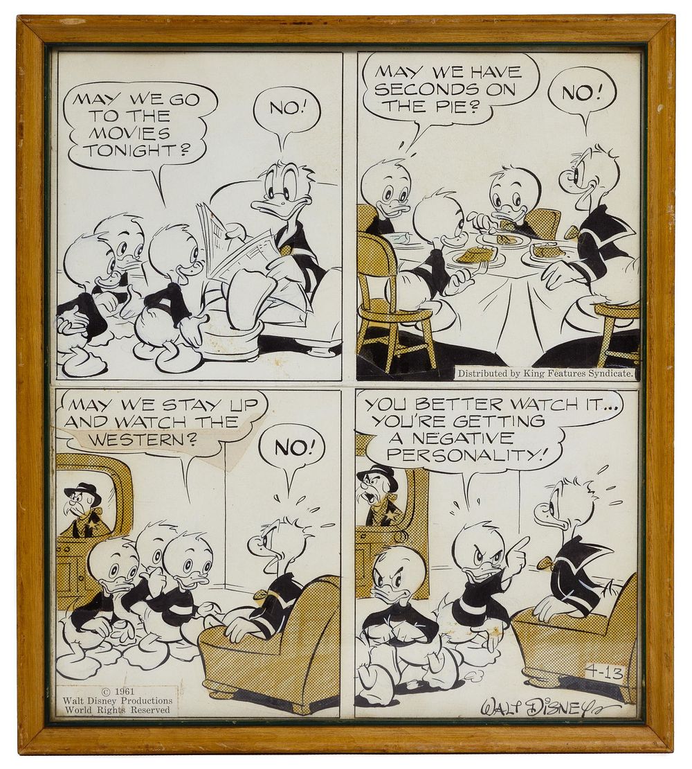 Lot 315: Walt Disney Productions 'Donald Duck' Ink and Acetate