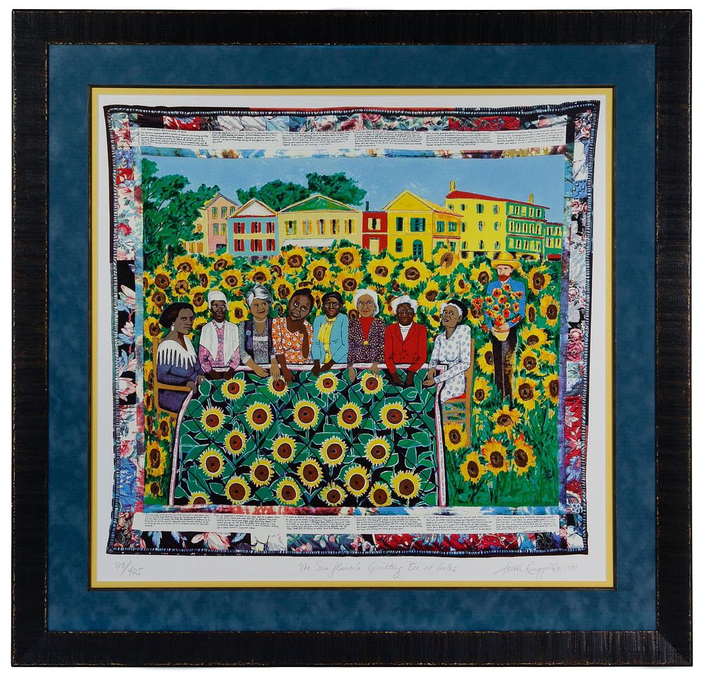Lot 331: Faith Ringgold (American, b.1930) 'The Sunflower's