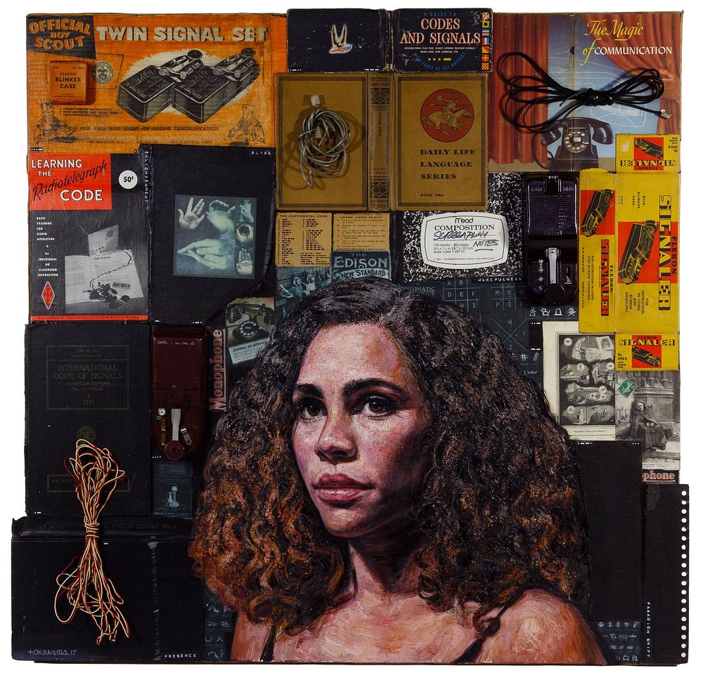 Lot 332: Tim Okamura (Canadian, b.1968) Mixed Media on Panel