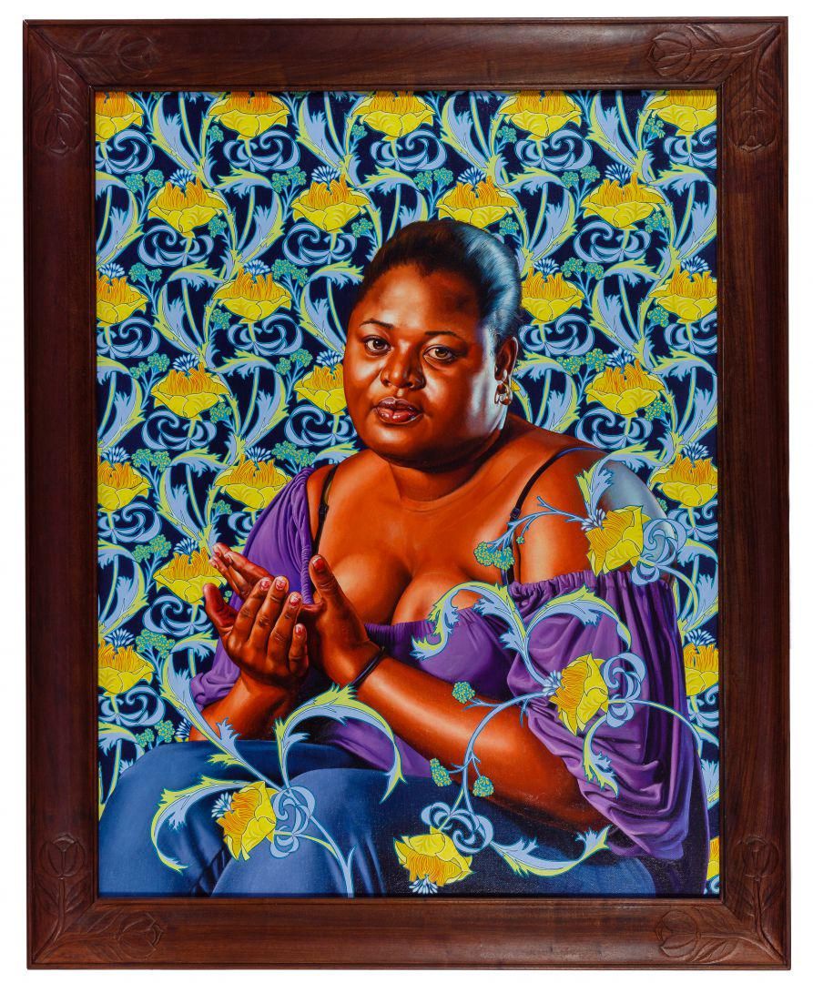 Lot 342: Kehinde Wiley (American, b.1977) 'Psyche Abandoned' Oil