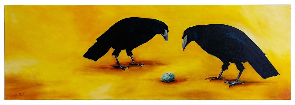 Lot 356: Paula Wallace (American, 20th Century) 'Now What?'