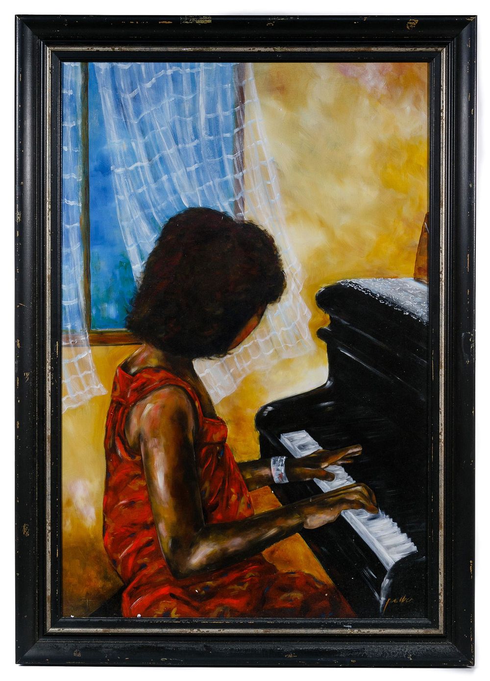 Lot 359: Paula Wallace (American, 20th Century) Oil on Panel