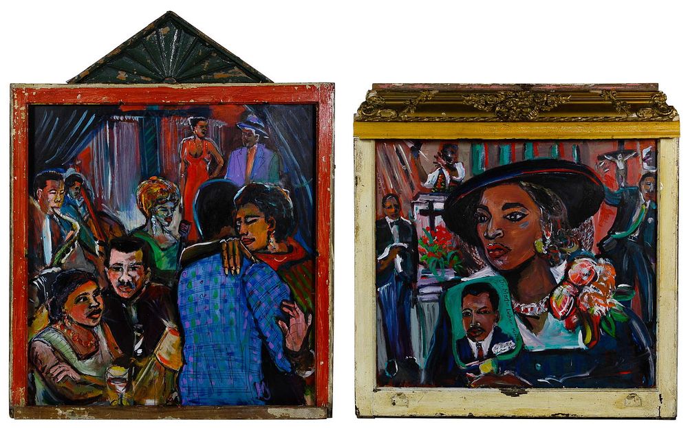 Lot 367: Wayne Manns (American, 20th Century) 'Dancing and