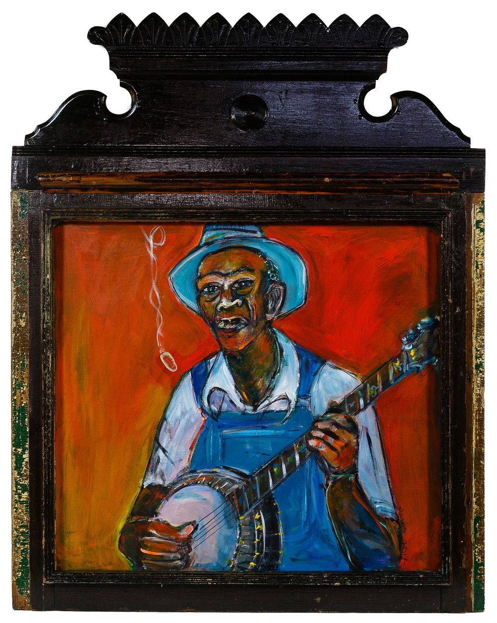 Lot 384: Wayne Manns (American, 20th Century) Acrylic and Found