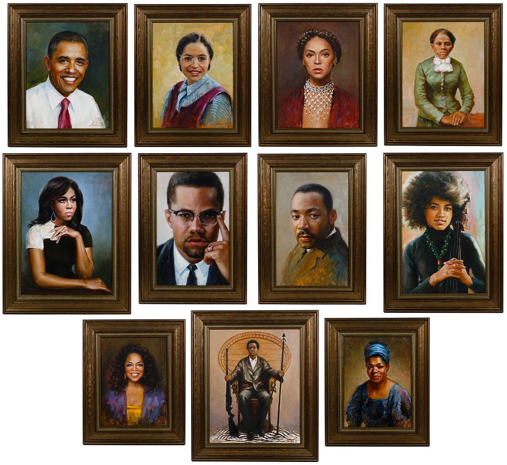 Lot 386: Nadiya T. (American, 20th Century) Oil on Panel