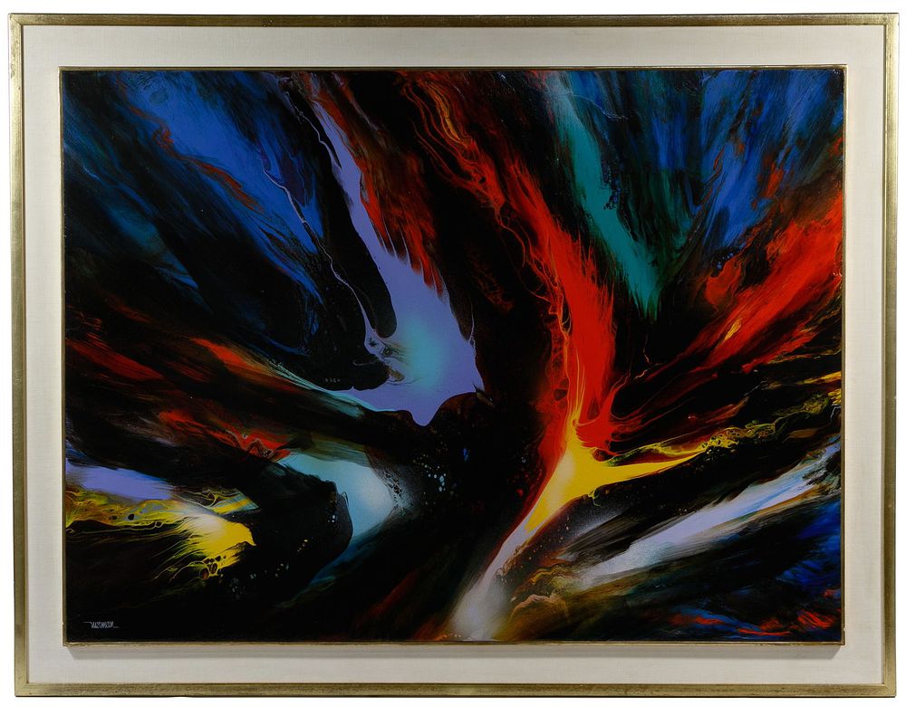 Lot 393: Leonardo Nierman (Mexican / American, b.1932) 'Solar