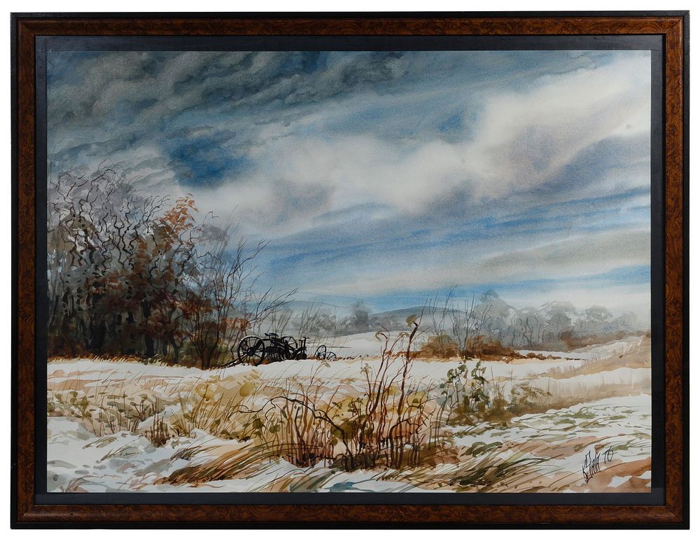 Lot 406: Kurt Sala (American, 20th Century) Watercolor