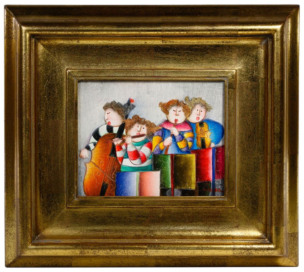 Lot 413: Joyce Roybal (American, b.1955) Oil on Canvas