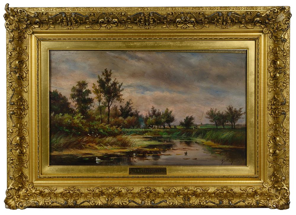 Lot 416: Albert Jurardus van Prooijen (Dutch, 1834-1898) Oil on