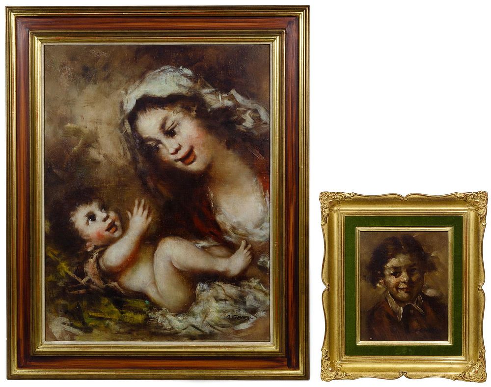 Lot 417: Alfons Graber (German, 1901-1990) Oils on Panel