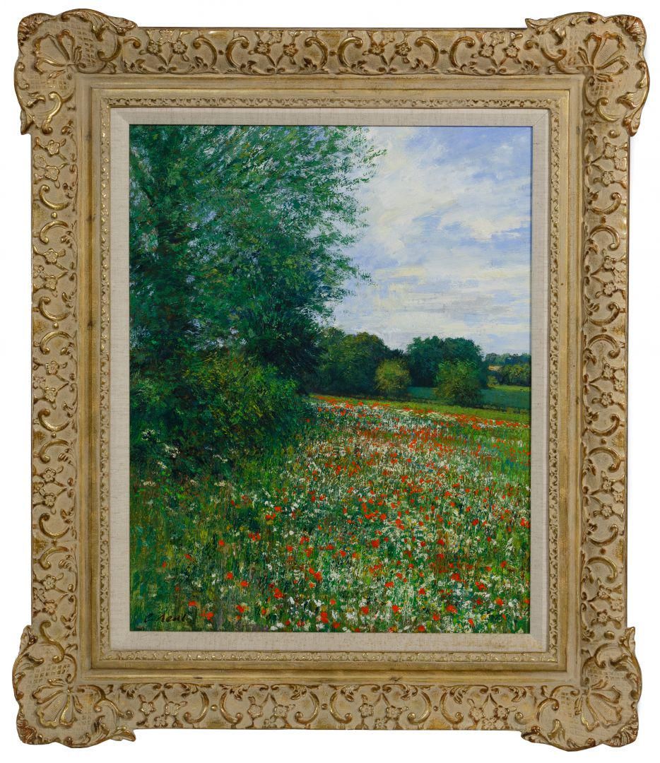 Lot 422: Charles Neal (English, b.1951) 'Poppies and