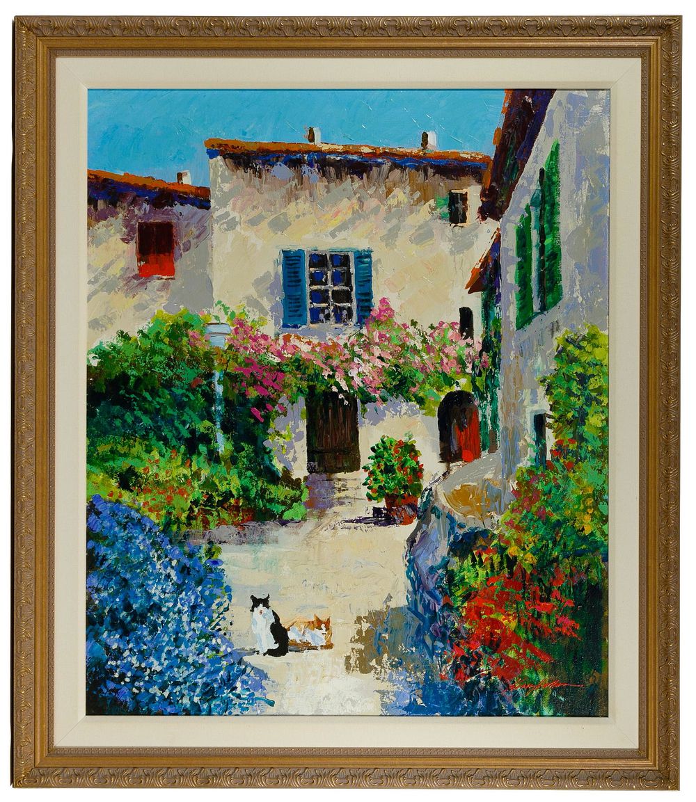 Lot 439: Kerry Hallam (English / American, b.1937) 'Rue