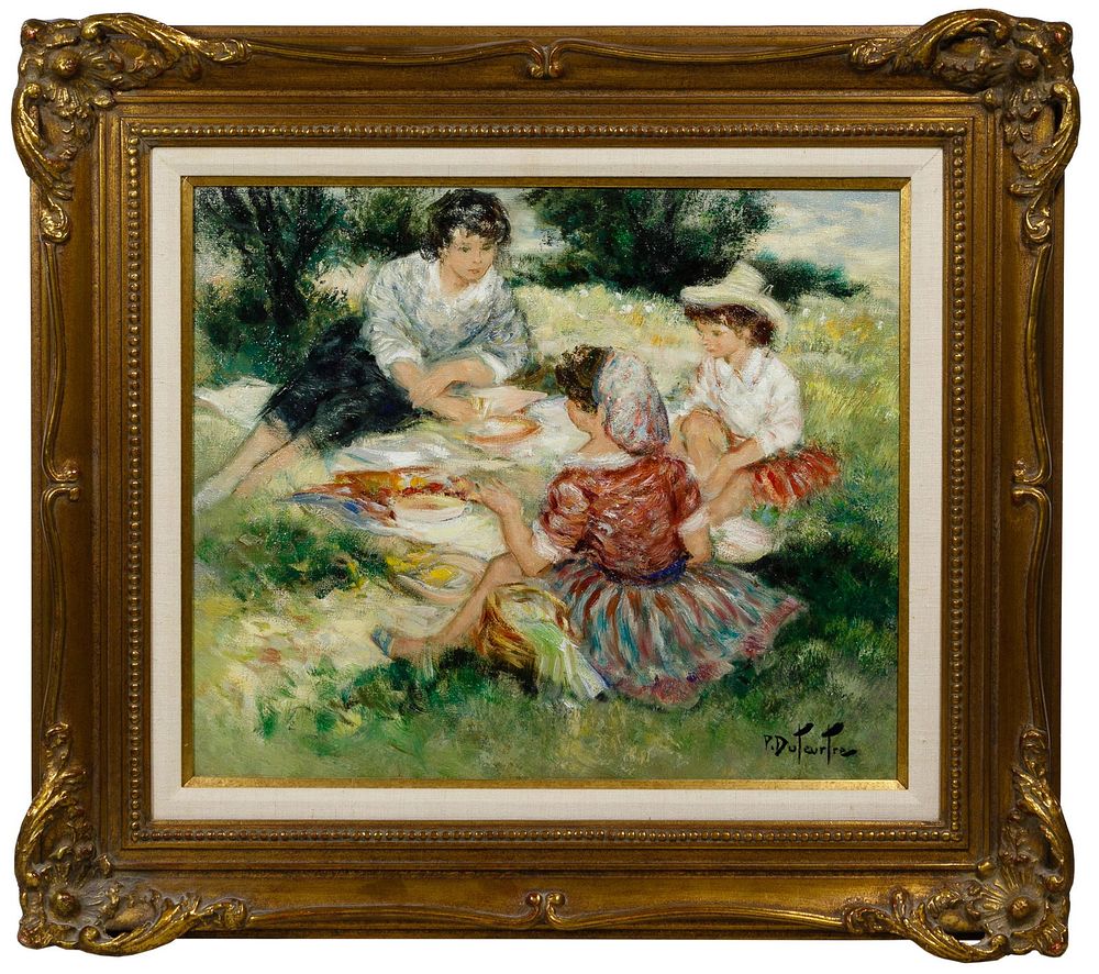 Lot 448: Pierre Duteurtre (French, 1911-1989) Oil on Canvas
