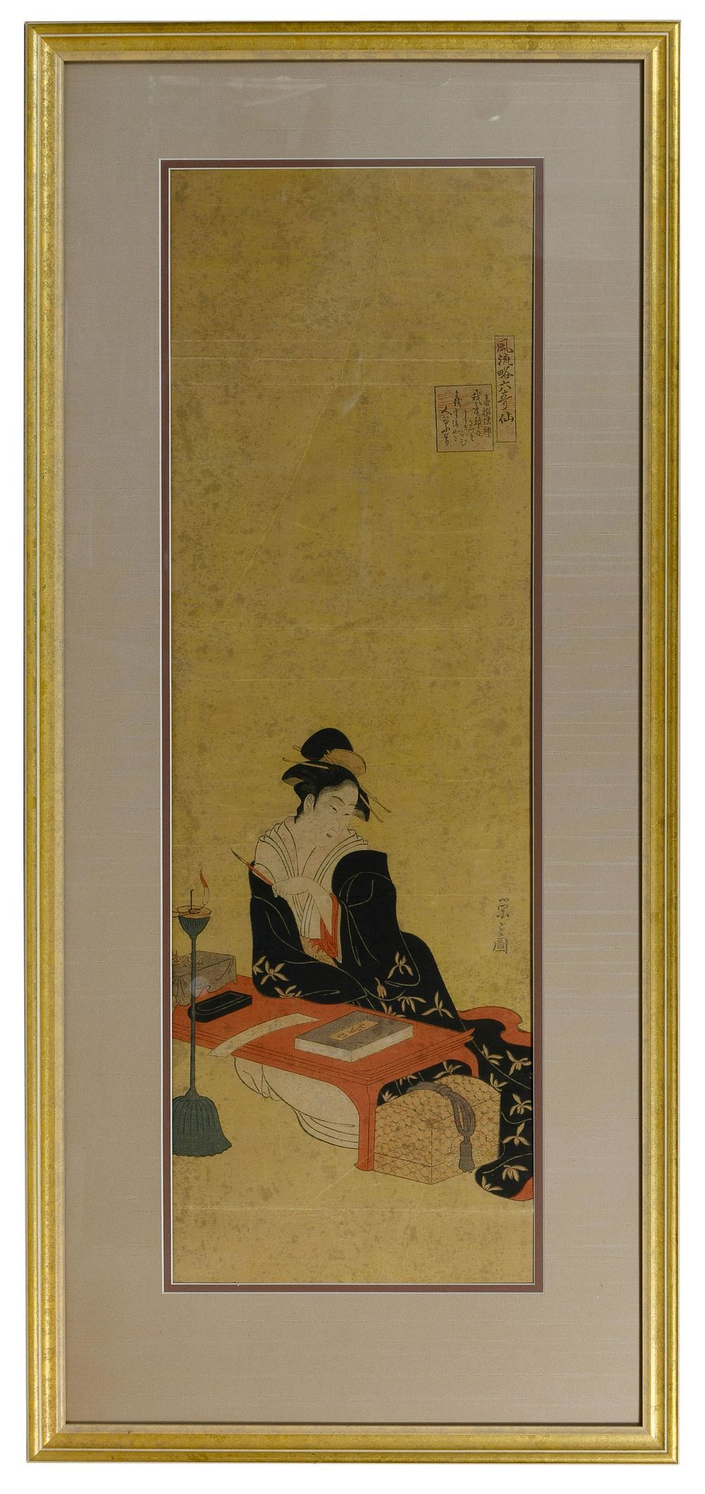 Lot 457: (After) Chobunsai Eishi (Japanese, 1756-1829) 'Kisen