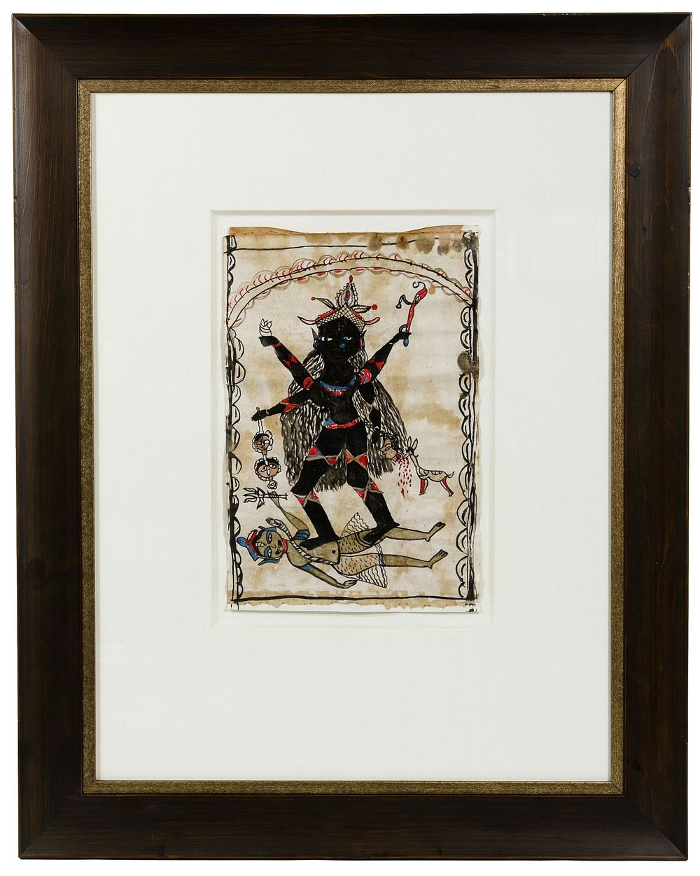 Lot 465: Unknown Artist (Indian, 20th Century) Polychrome Ink on