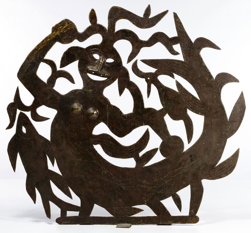Lot 494: Joseph Louis Juste (Haitian, b.1940) Steel Sculpture