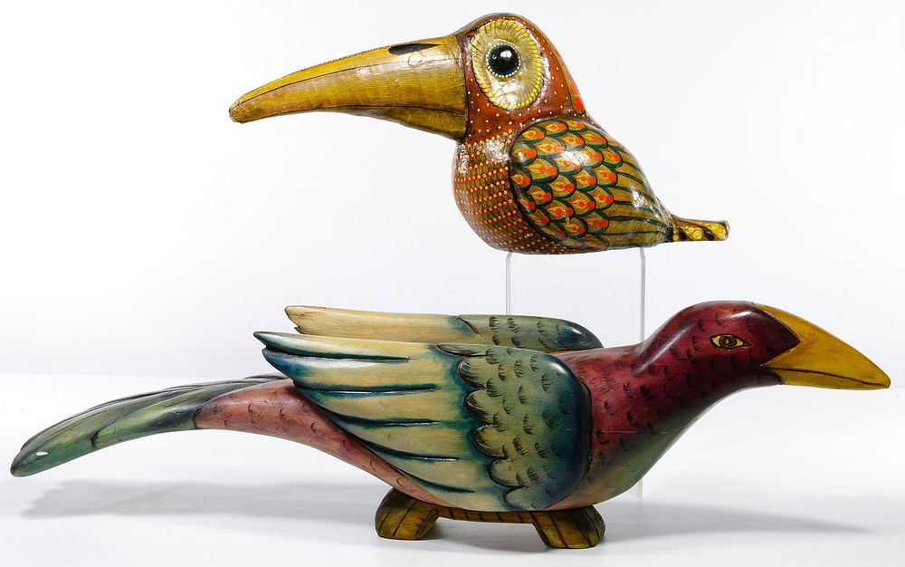 Lot 499: Sergio Bustamante (Mexican, b.1949) Bird Sculpture