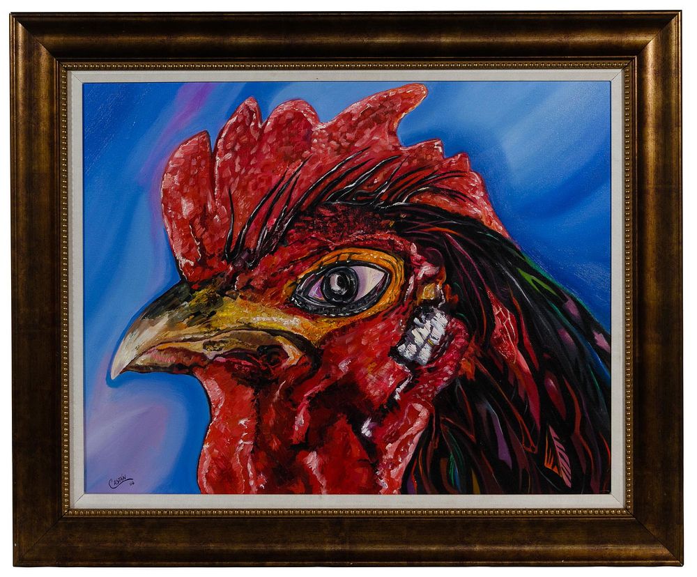 Lot 548: Castan (American, 20th Century) Oil on Canvas