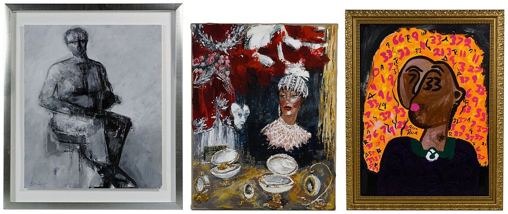 Lot 549: Isabelle Jacopin (French / American, b.1956) Oil on